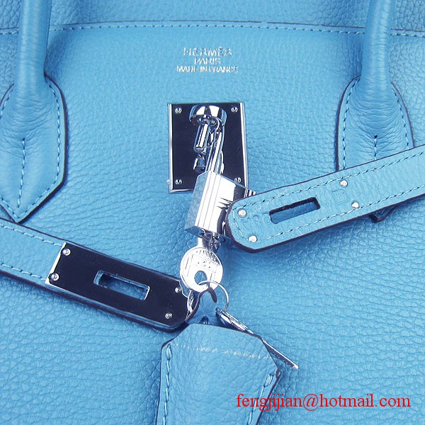 Hermes Birkin 40cm Togo Bag Light Blue 6099